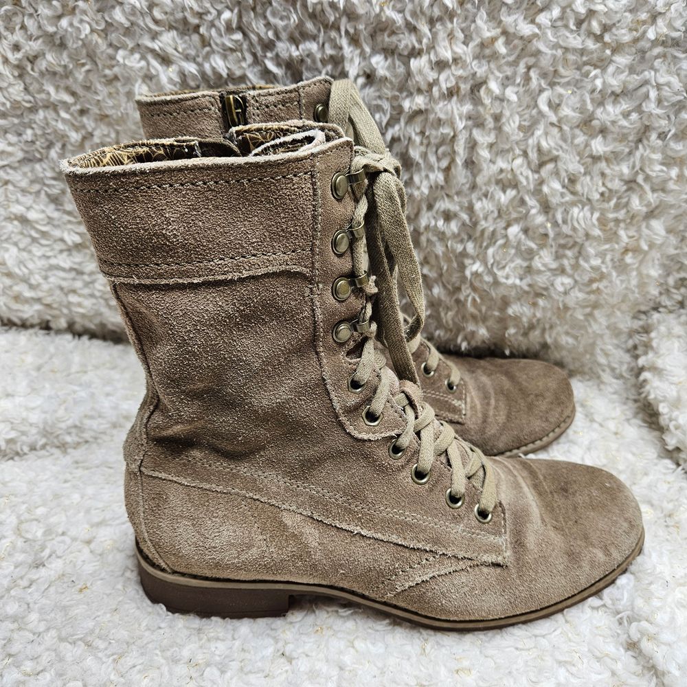Timberland Earthkeepers Tan Suede‎ Leather Laceup Boot sz 7.5
